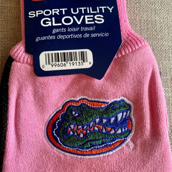 University of Florida Gators Utility Grip Gloves for Work/Winter/Garden Women OS - Picture 2 of 2